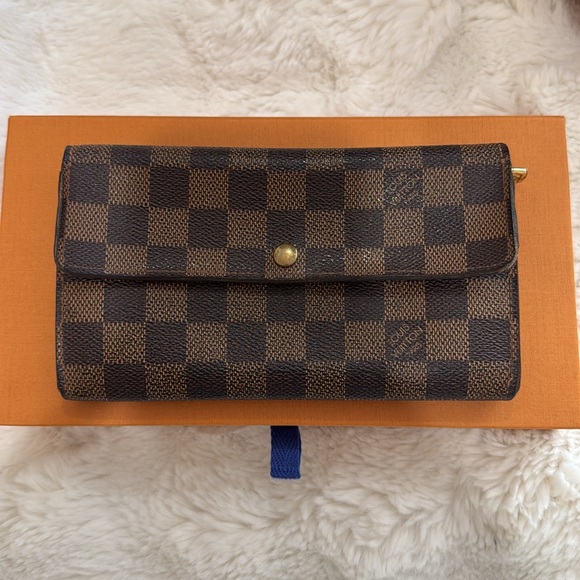 Louis Vuitton Handbags - Authentic LOUIS VUITTON Damier Ebene Portefeuille Long Wallet